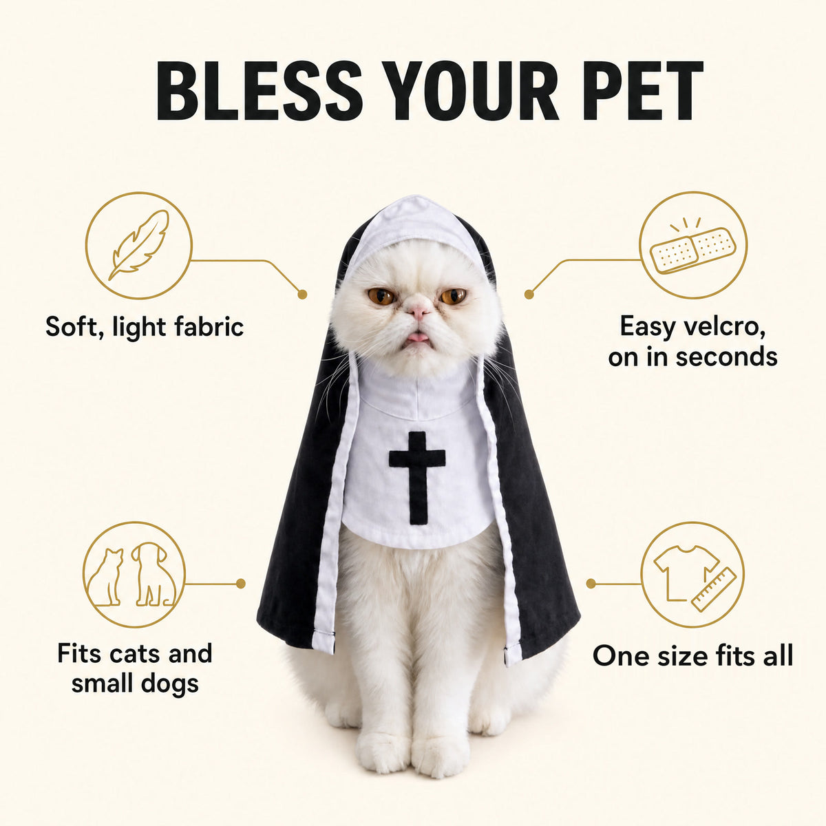 Purrgatory costume features